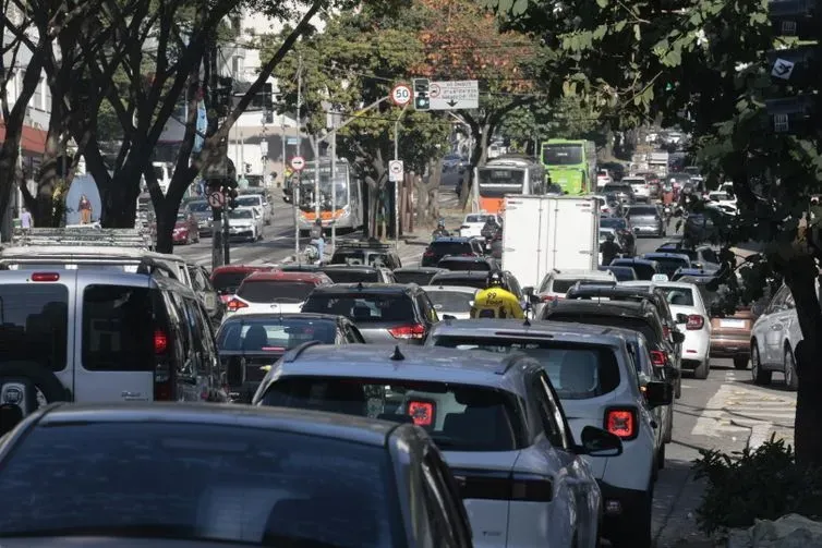 São Paulo (SP)-05/08/2026 . Trânsito na cidade,no segundo dia da greve dos trens.
Foto: Paulo Pinto/Agencia Brasil