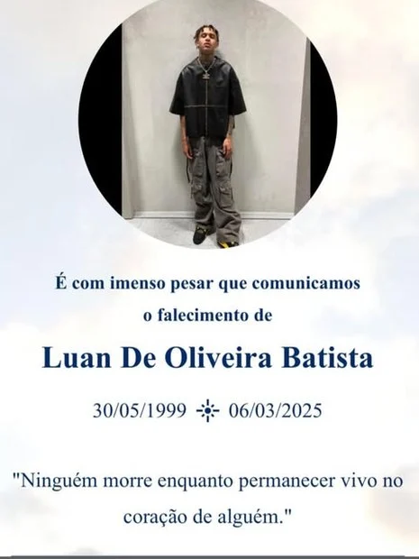 Comunicado da morte de Luan