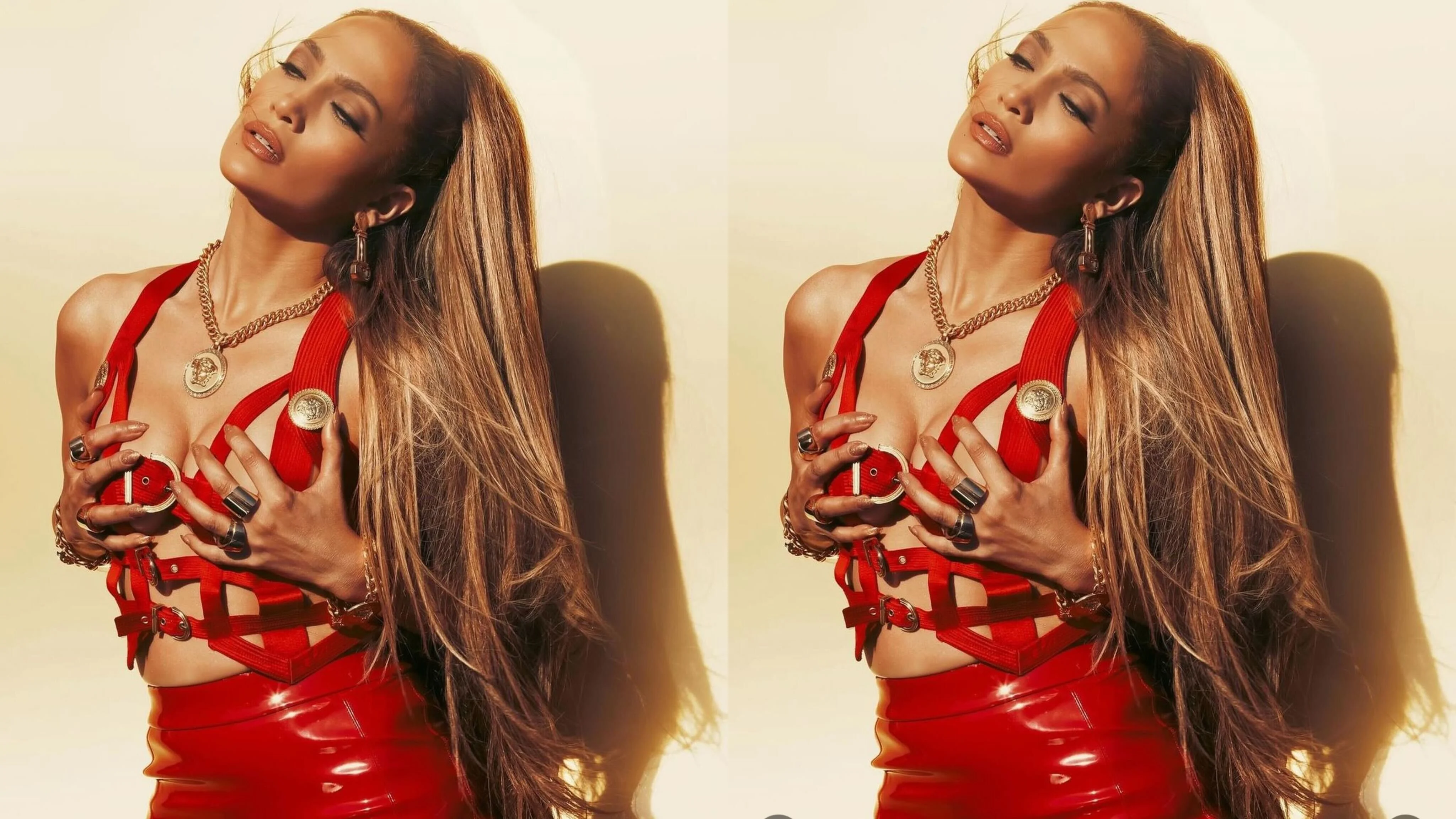 Cantora e atriz surpreendeu fãs por registro com vestido vermelho sem sutiã Reprodução Instagram - 28.6.2024