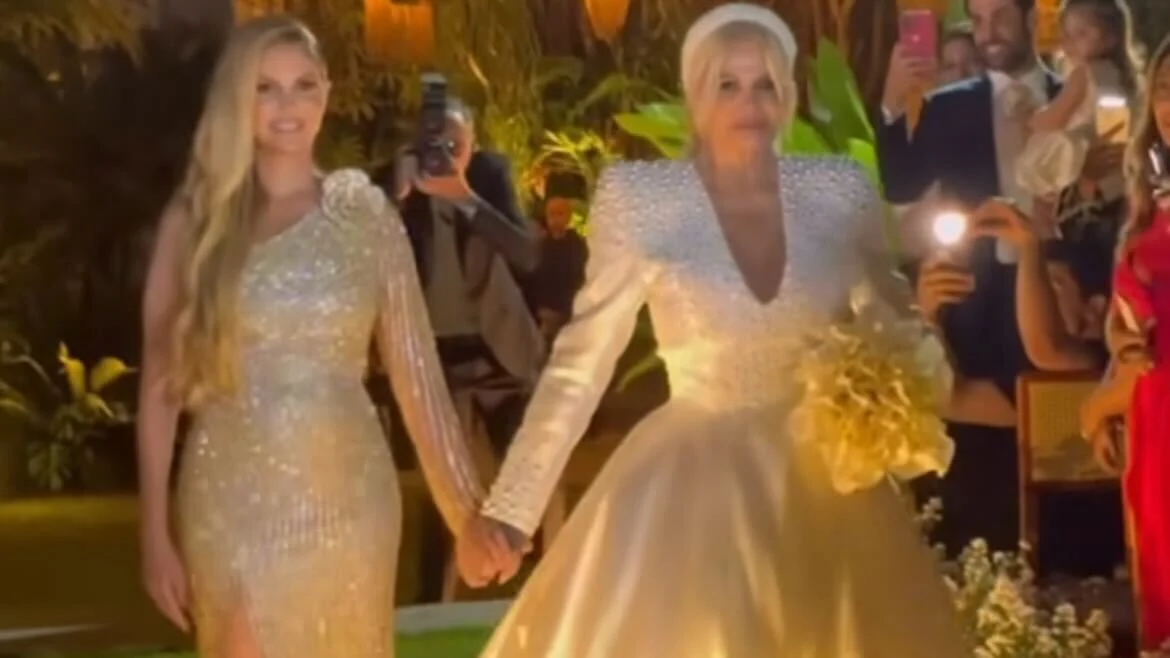 Bárbara Evans leva mãe ao altar Reprodução Instagram - 17.5.2024