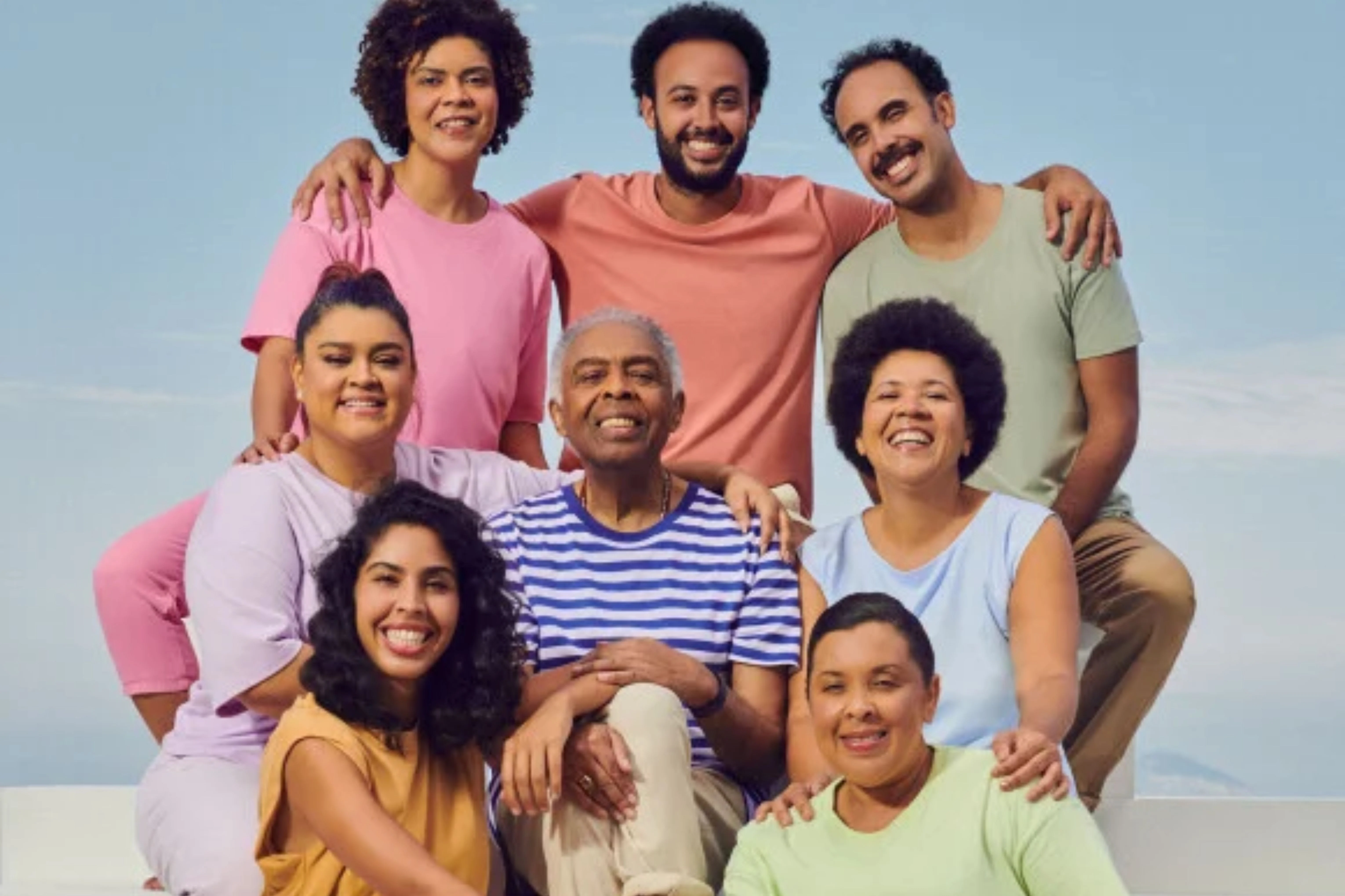 Família Gil: após o sucesso do cantor Gilberto Gil, seus herdeiros são formados pela cantora Preta Gil, a apresentadora Bela Gil, o baterista José Gil, a atriz Nara Gil, o cantor Ben Gil, além da banda 'Os Gilsons', formada pelo filho José e os netos Reprodução