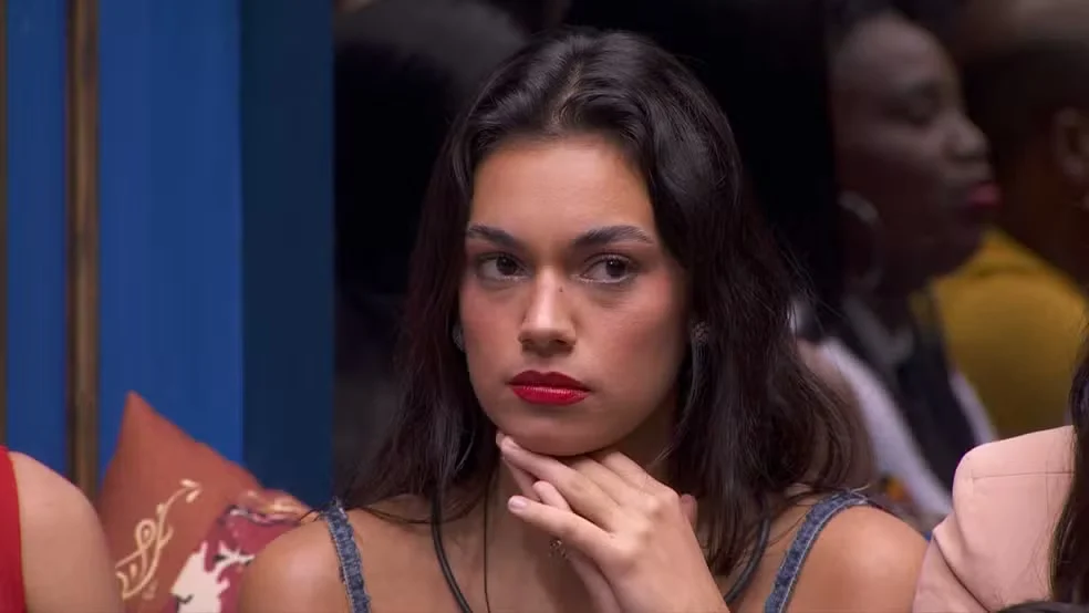 Alane em formação do sexto paredão do 'BBB 24' Reprodução/Globo - 29.01.2024