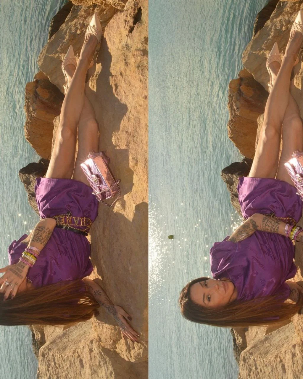 Maya Massafera abre álbum de fotos em praia da França Foto: Reprodução/Instagram
