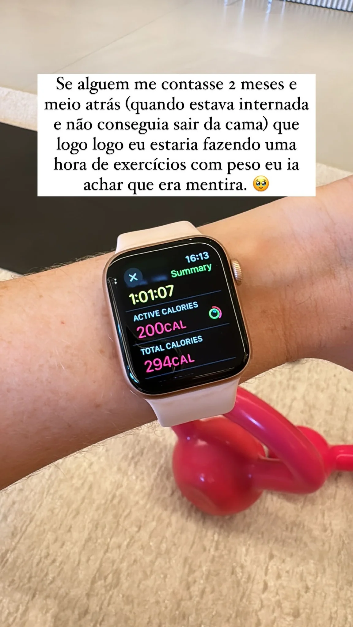 Fabiana Justus mostra tempo de exercícios em meio a ratamento Reprodução/Instagram