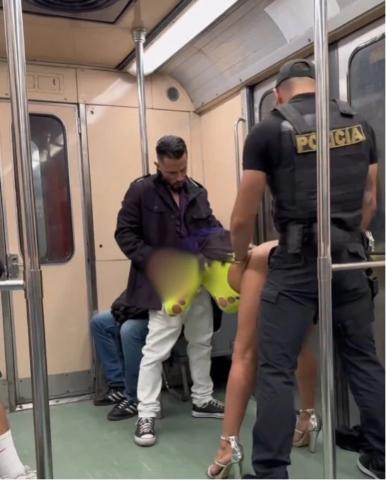 Segundo empresa de Metrô, as pessoas que aparecem no video não são usuários reais do transporte público Reprodução/X