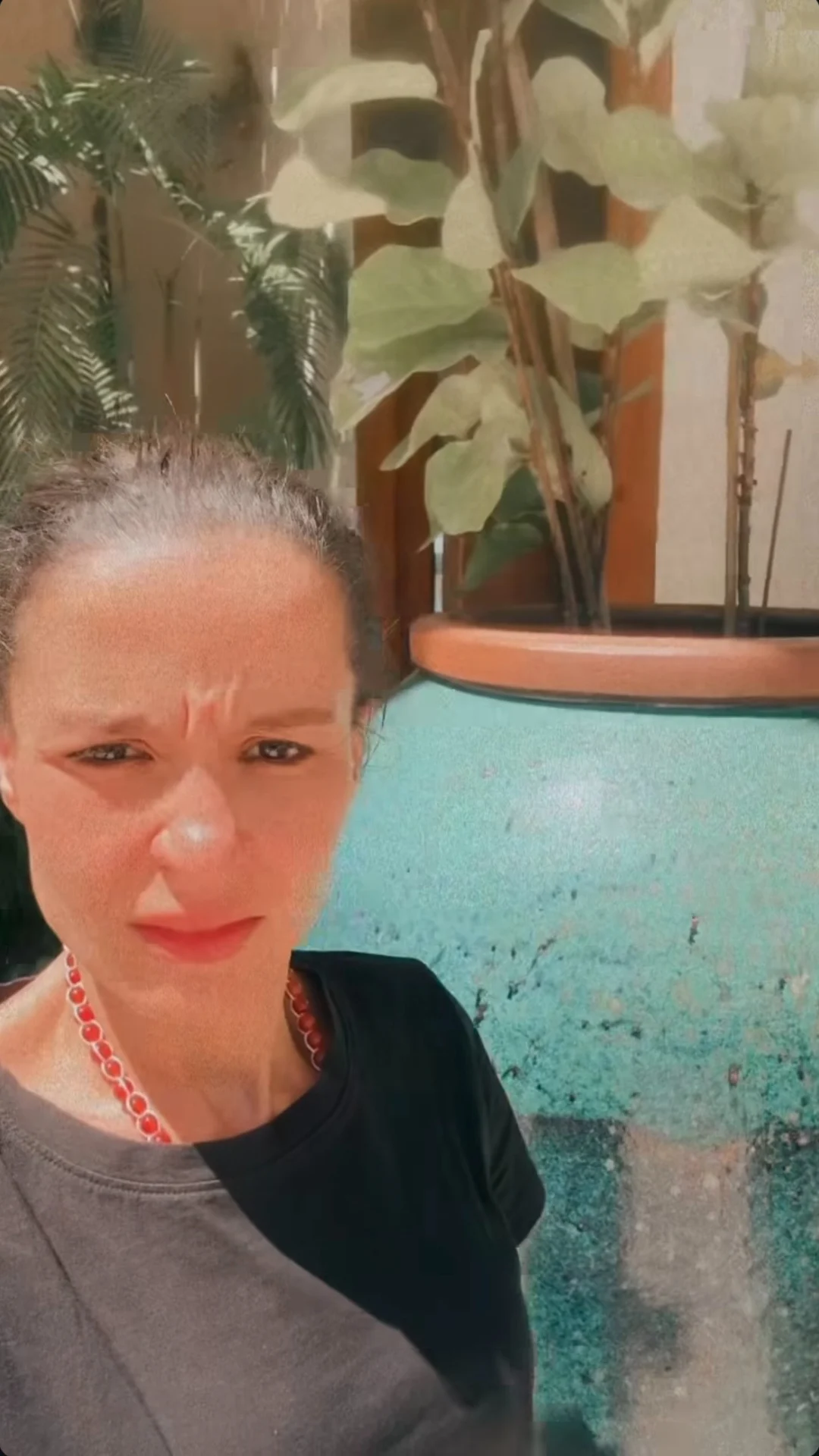 Maiara compara tamanho com vaso de planta Reprodução/Instagram