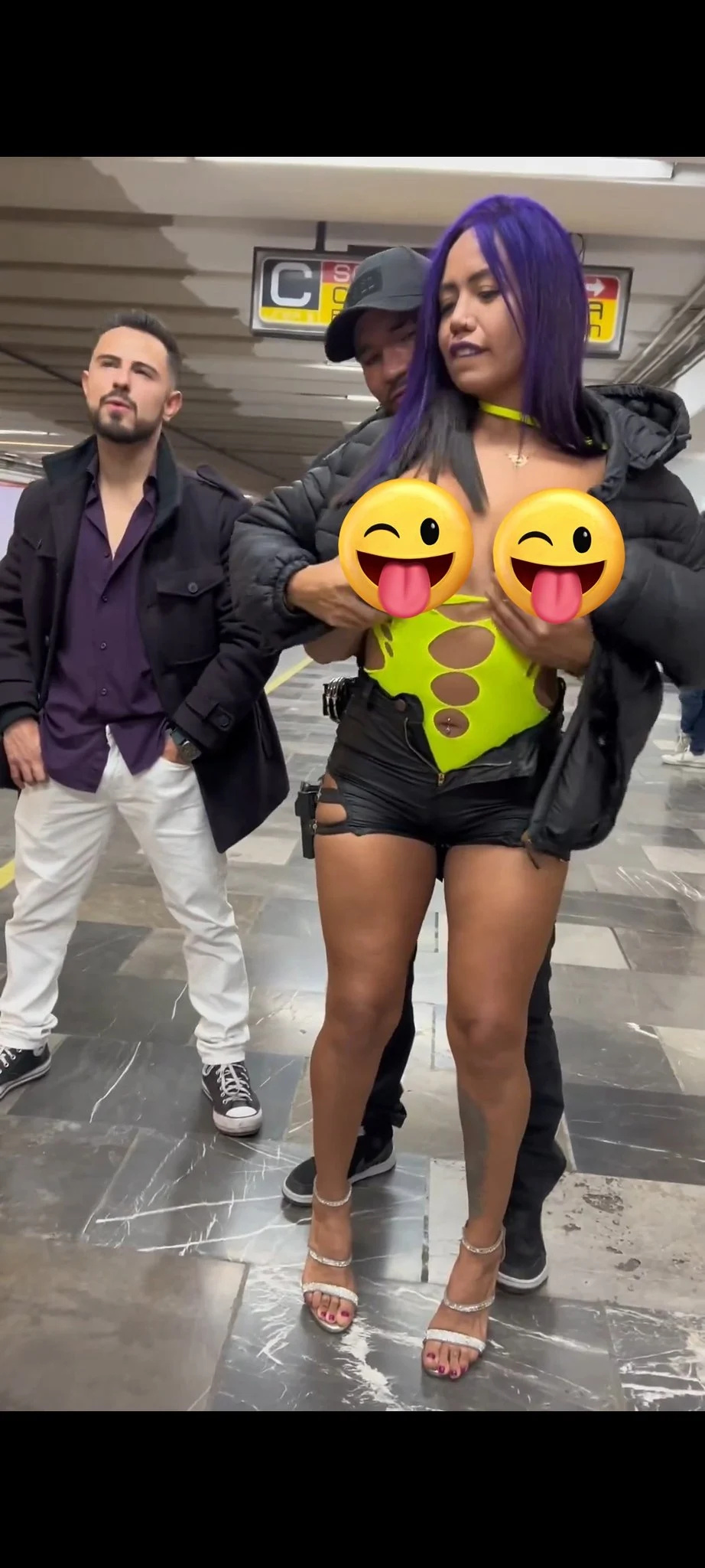 Luna Belle recebeu crítias nas redes sociais após vídeo gravado em metrô Reprodução/X