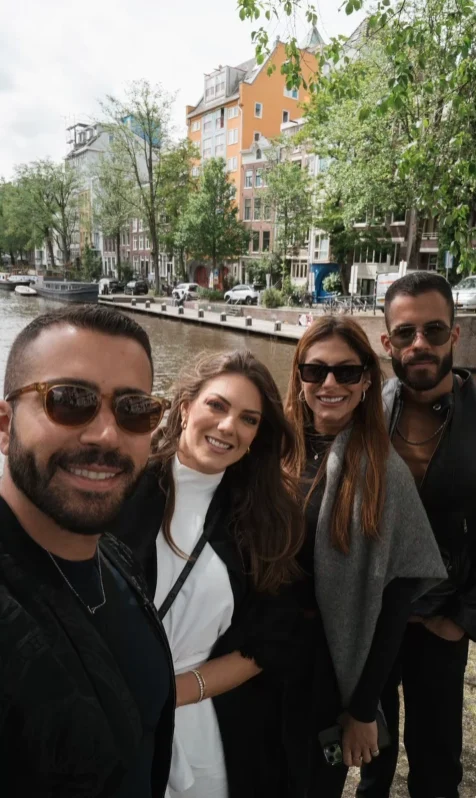 Rafa Marques, Pati Guerra, Mari Gonzales e Pippo Marques em viage à Europa Reprodução/Instagran