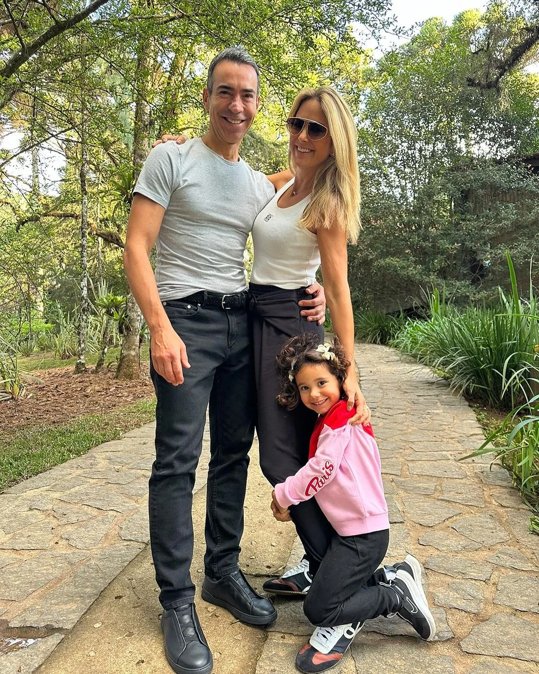 César Tralli ganha declaração apaixonada de Ticiane Reprodução