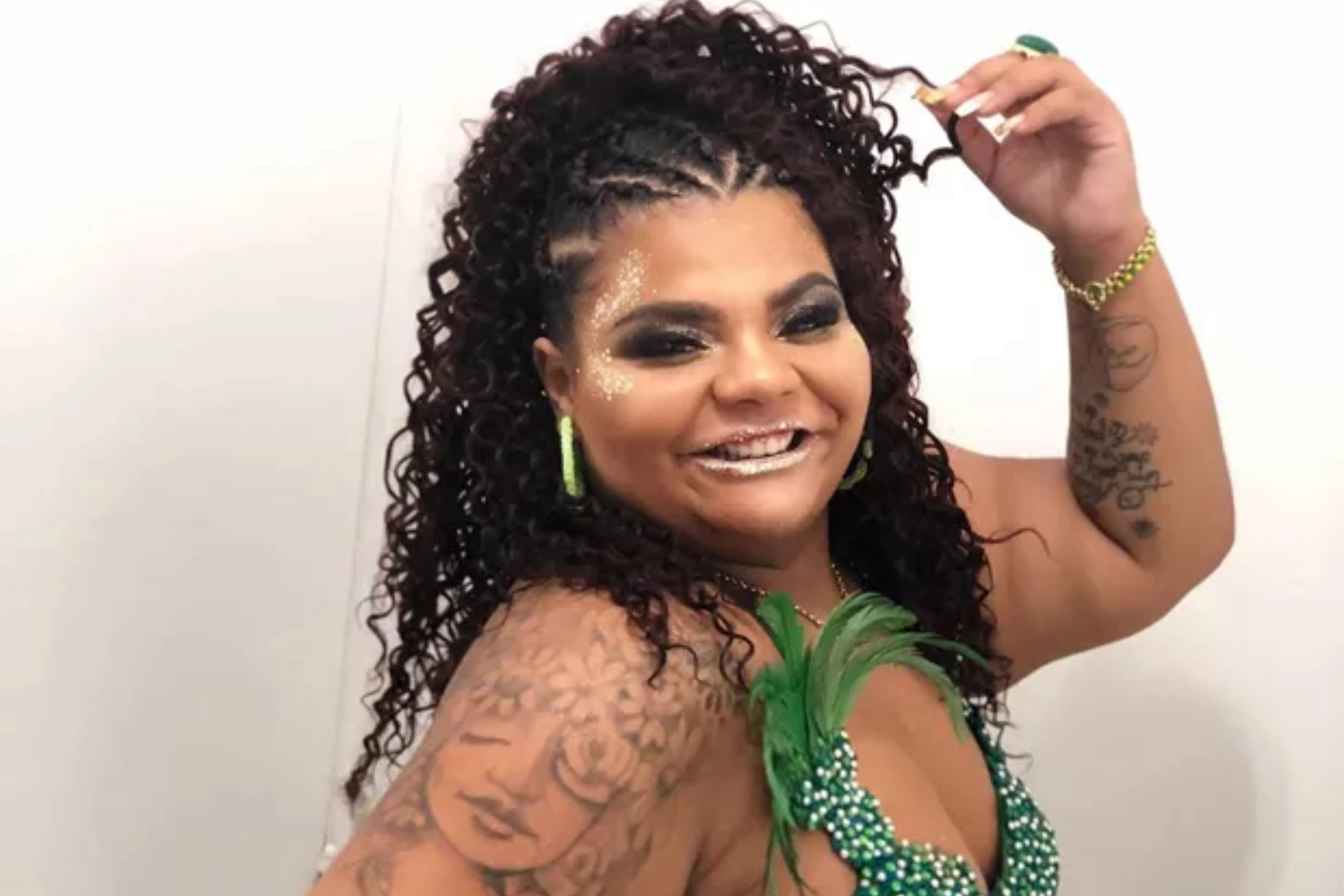 Flora Cruz - Digital influencer e modelo, filha do cantor Arlindo Cruz Reprodução