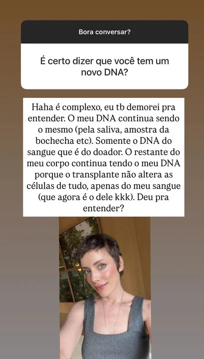 Story de Fabiana Justus. Foto: Reprodução: Instagram/@fabianajustus