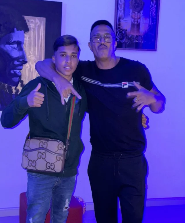 Nino Abravanel com Mano Brown, no Instagram Reprodução
