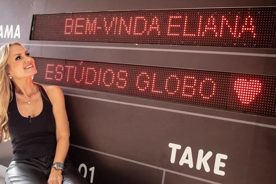 Eliana posa nas dependências da Globo Reprodução/Instagram