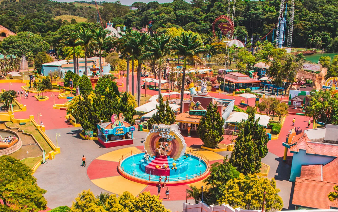 O parque está com um protocolo que permite apenas 40% da capacidade sem o funcionamento de algumas atrações Divulgação