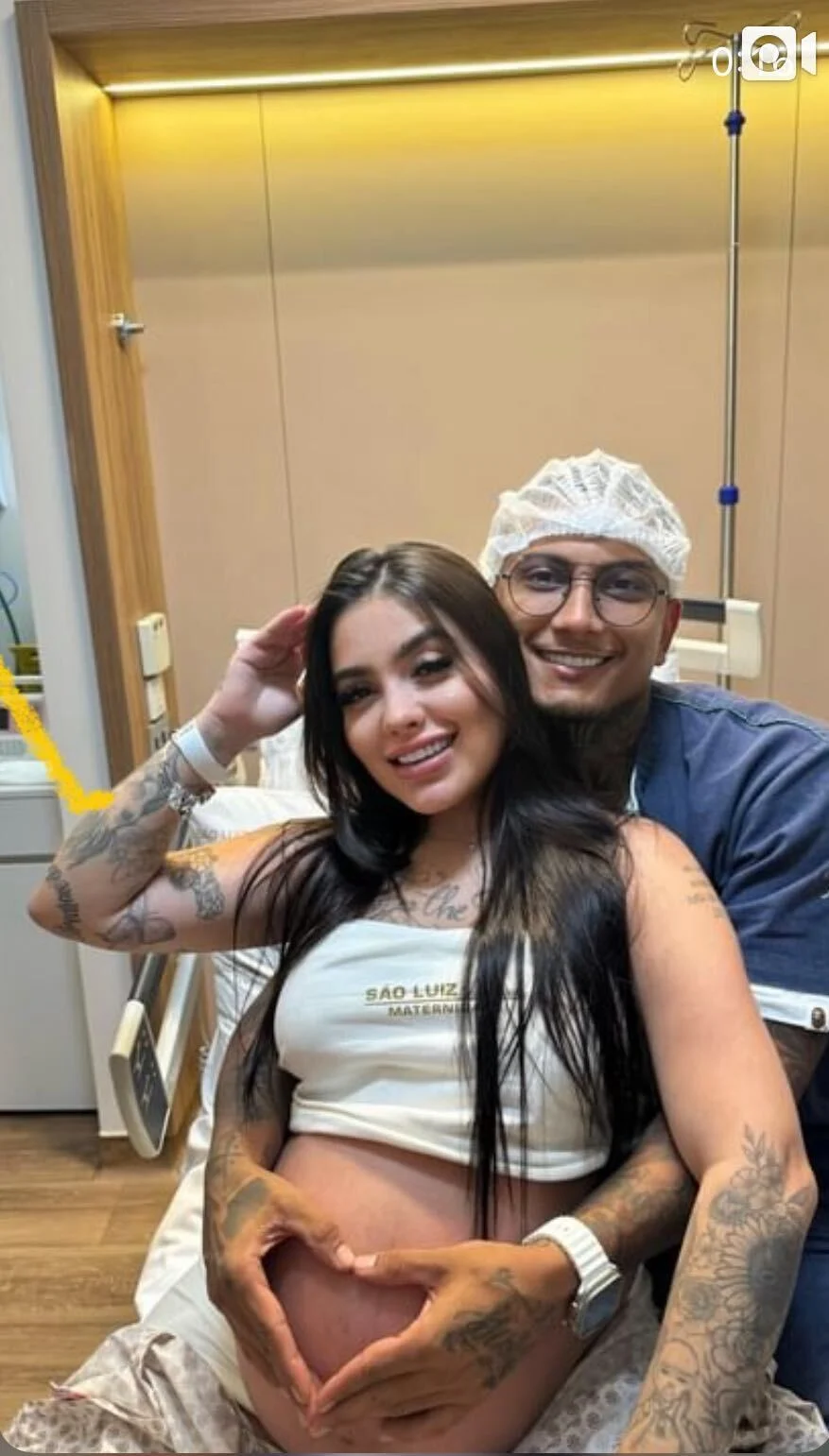 Dynho Alves publica primeira foto com Serena, filha com MC Mirella. Foto: Reprodução