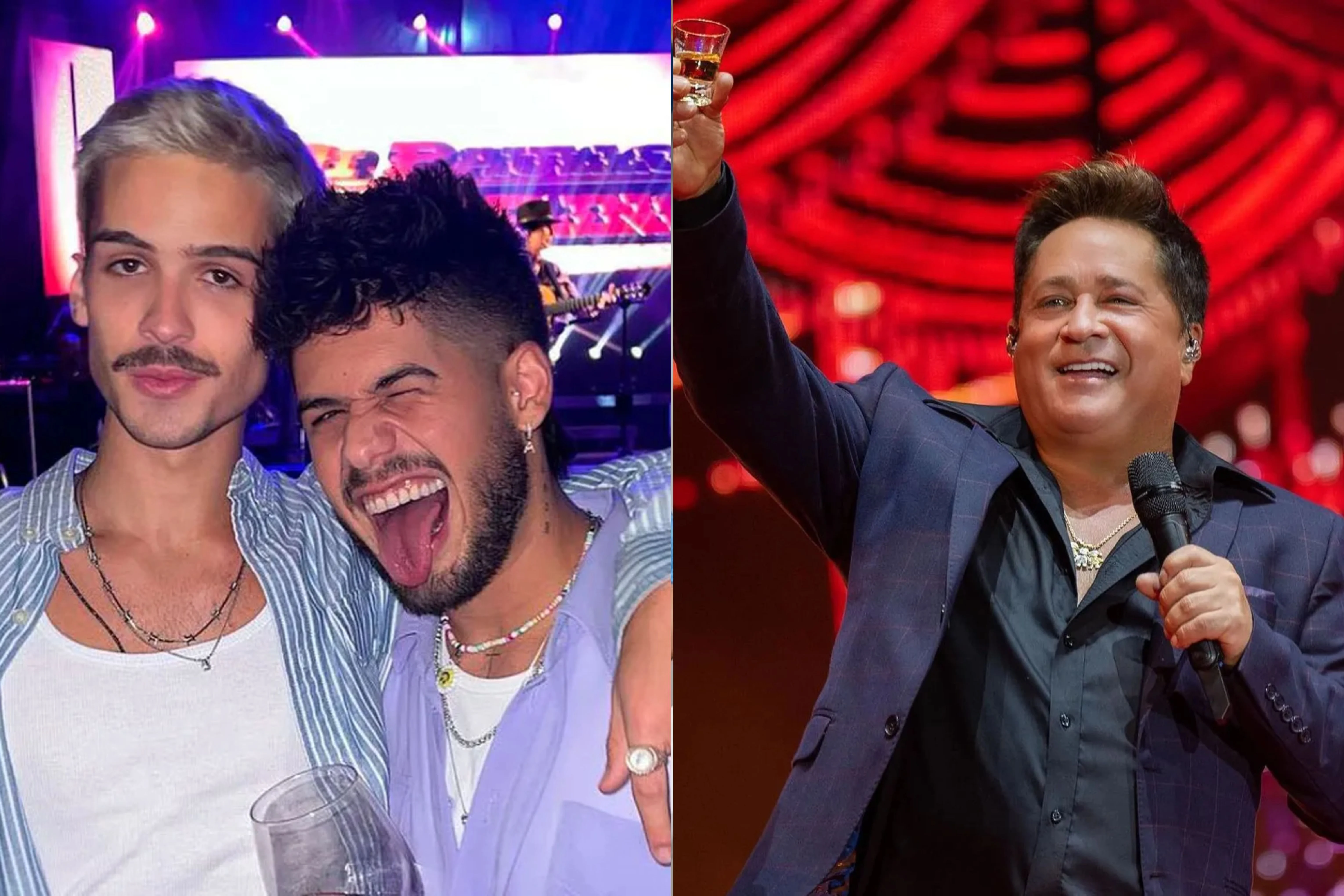 João Guilherme e Zé Felipe: filhos do cantor Leonardo Reprodução