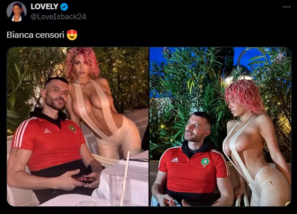Nem todos foram contra o look ousado de Bianca Censori Reprodução/X
