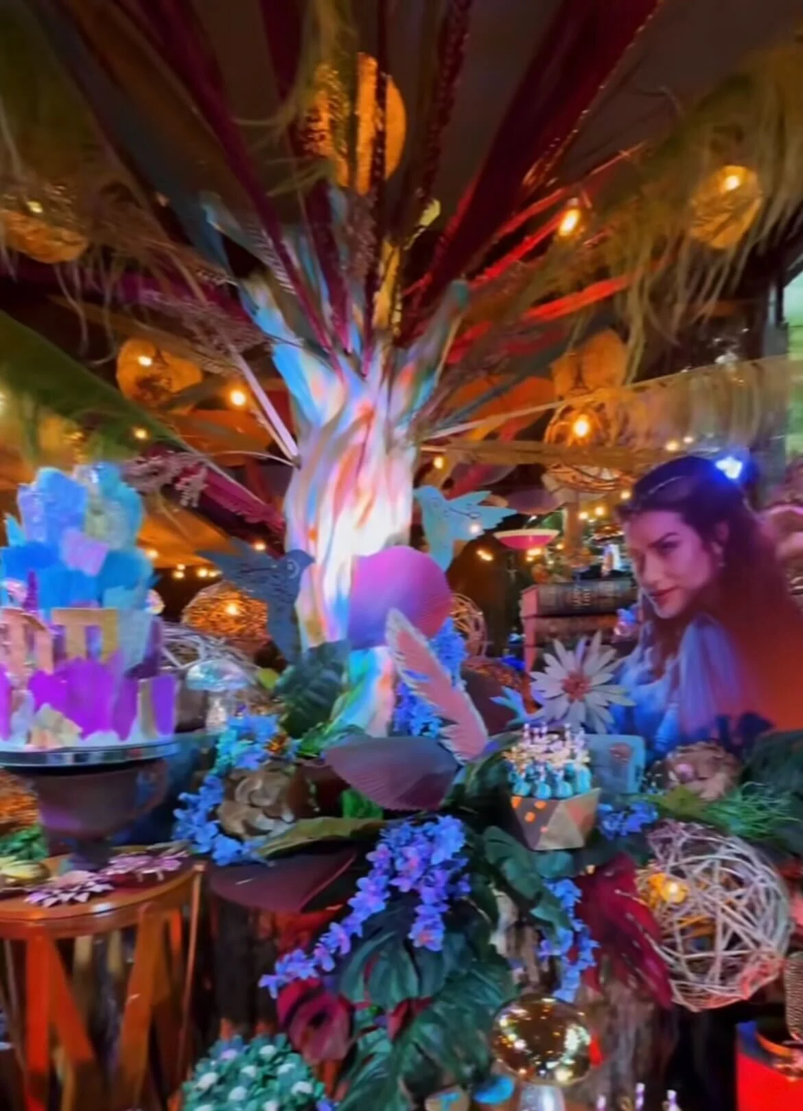 Cartaz de Giovanna Ewbank estava na decoração da festa de 11 anos da filha Reprodução Instagram - 23.6.2024