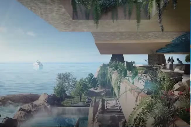 Sindalah, uma ilha futurista ultraluxuosa na Arábia Saudita Reprodução/Giles Pendleton FRICS