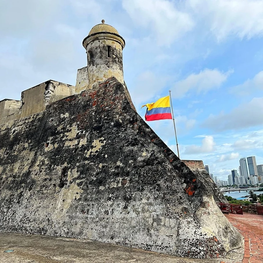 O Castelo de San Felipe de Barajas, localizado no bairro de no barrio Pie del Cerro, em Cartagena (Colômbia) Reprodução/Instagram 05.07.2023