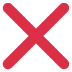 ❌