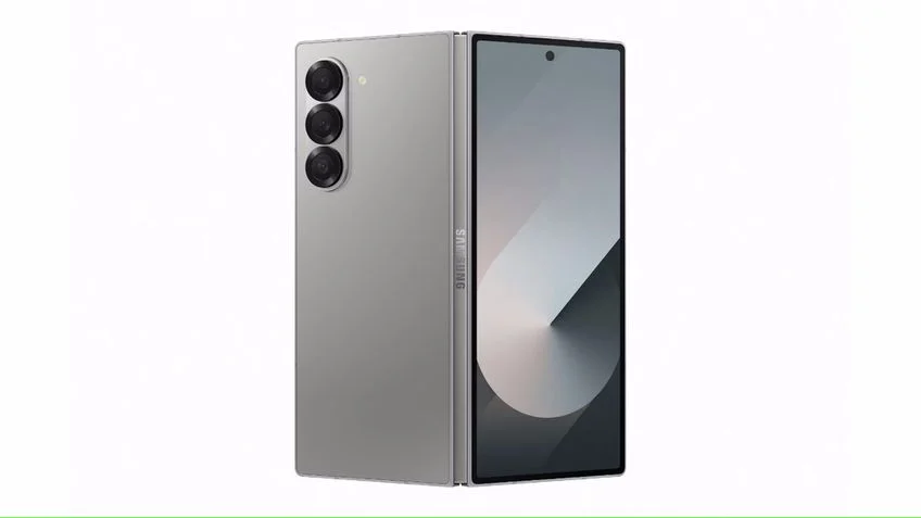 Galaxy Z Fold 6 na cor Titânio ou Prata