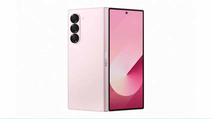 Galaxy Z Fold 6 na cor Rosa