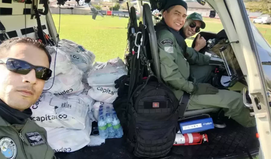 Polícia Militar de MS ajuda no resgate de pessoas ilhadas no RS PM ajuda no resgate de pessoas ilhadas no RS