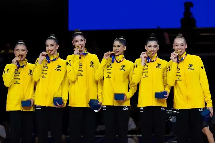 MeloGym/CBG Brasil faz história e leva dois ouros no Mundial de ginástica rítmica. Foto: : MeloGym/CBG