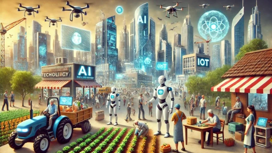 O futuro com IA, robôs e alta conectividade é um caminho que trará tanto oportunidades quanto dilemas O futuro com IA, robôs e alta conectividade é um caminho que trará tanto oportunidades quanto dilemas