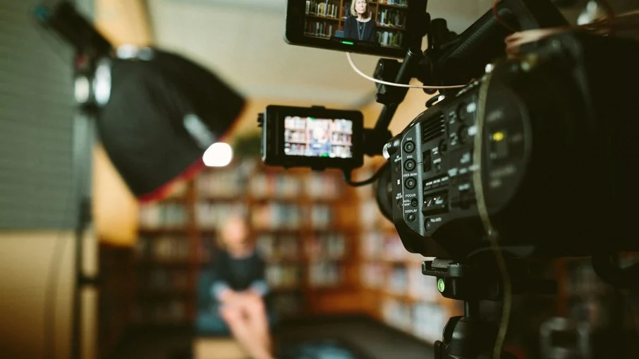 Câmera gravando um vídeo Câmera gravando um vídeo