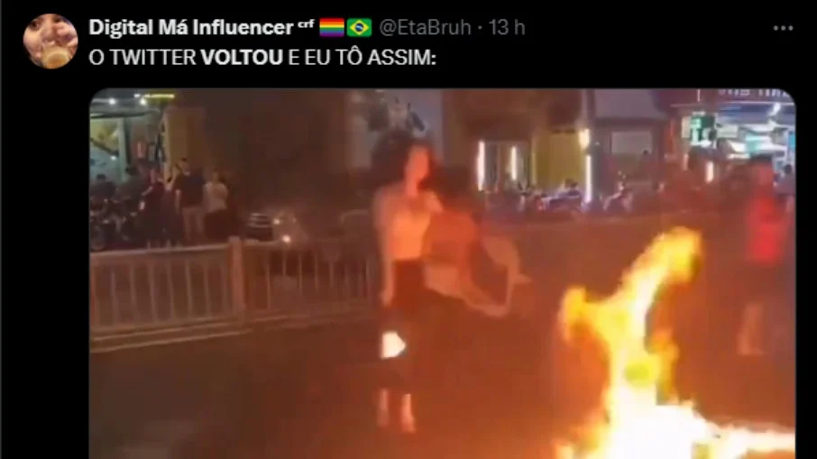 Usuários comemoram volta do X/Twitter Usuários comemoram volta do X/Twitter