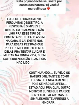 print de um story