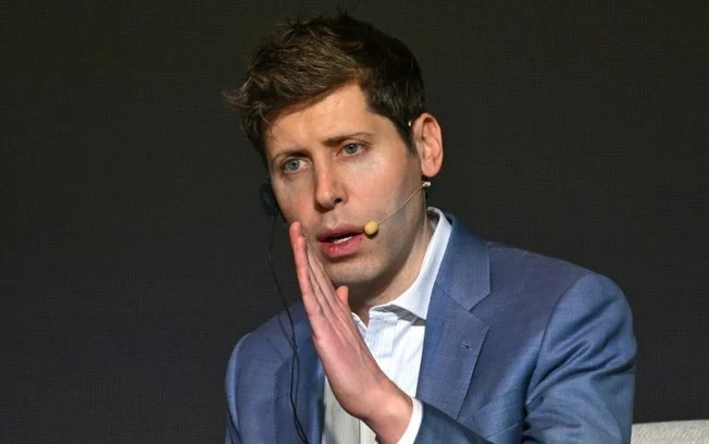 O CEO da OpenAI, Sam Altman, durante entrevista coletiva em Seul, em 4 de fevereiro de 2024 O CEO da OpenAI, Sam Altman, durante entrevista coletiva em Seul, em 4 de fevereiro de 2024