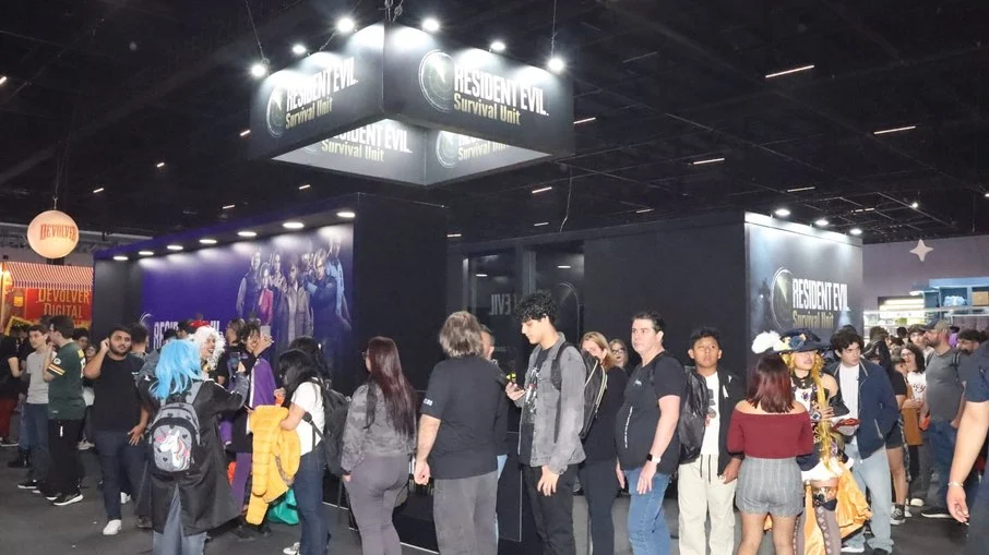 Estande do Resident Evil Estande do Resident Evil