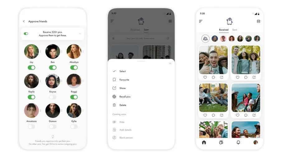 Interface do novo aplicativo PicSee disponível para iOS e Android Interface do novo aplicativo PicSee disponível para iOS e Android