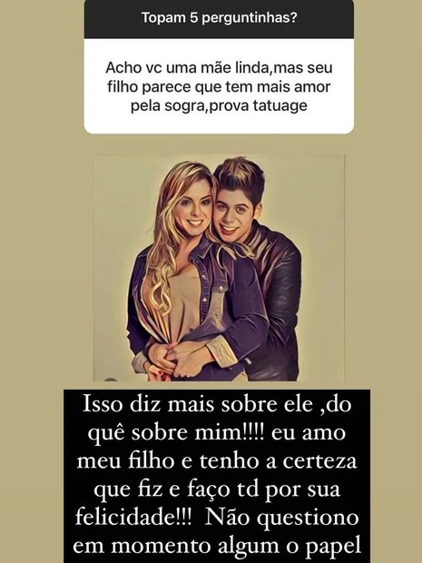 Poliana comenta 'preferência' de Zé Felipe pela sogra%2C mãe de Virginia