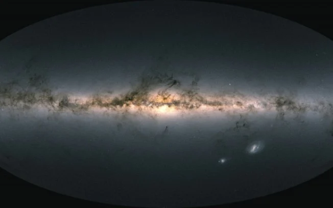 Imagem de uma galáxia obtida graças ao telescópio espacial Gaia, publicada em 3 de dezembro de 2020 pela Agência Espacial Europeia (ESA) Imagem de uma galáxia obtida graças ao telescópio espacial Gaia, publicada em 3 de dezembro de 2020 pela Agência Espacial Europeia (ESA)