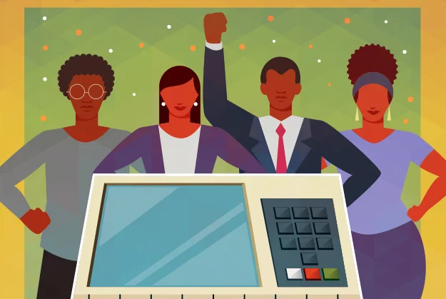 ilustração candidatos negros eleição eleições candidatura negros