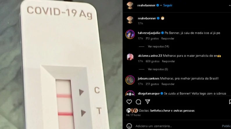 Print da publicação de Bonner no Instagram