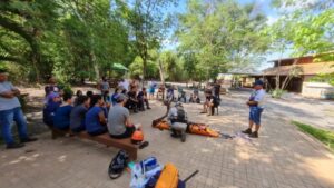Guias de turismo e colaboradores da Gruta recebem treinamento do Plano de Atendimento e Emergência
