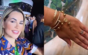 Deolane encontra pulseira de R$ 300 mil perdida em cruzeiro de Neymar