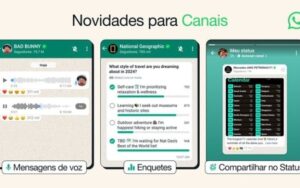 Canais do WhatsApp recebem suporte a mensagens de voz e enquetes