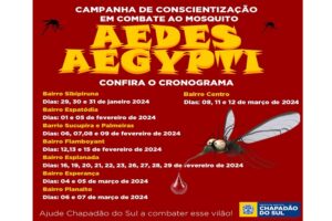 Início da Campanha de Conscientização contra o mosquito Aedes aegypti