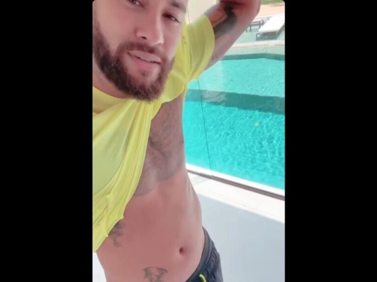 Neymar posta recado a haters: "Gordo? Acho que não"