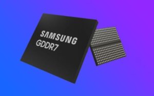 Novas memórias GDDR7 da Samsung para GPU terão velocidades de 37 Gbps