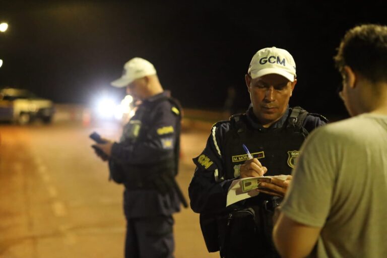 Operação Lei Seca da GCM quer diminuir acidentes causados por embriaguez no trânsito em Campo Grande