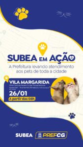 Primeiro Subea em Ação do ano, leva atendimento veterinário a Vila Margarida nesta sexta-feira (26)