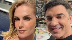 Ana Hickmann posa de maiô cavado e recebe elogio de Edu Guedes