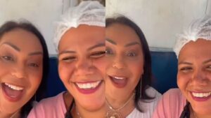 BBB 24: Mãe de Gil do Vigor e namorada de Davi comemoram encontro